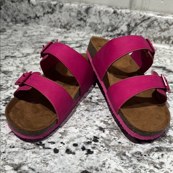 R2 Footwear Pink Double Strap Sandals - Picture 1 of 9